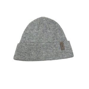 Bula Canada Grey Merino Wool Knit Cuffed Winter Beanie Hat Cap Adult OS